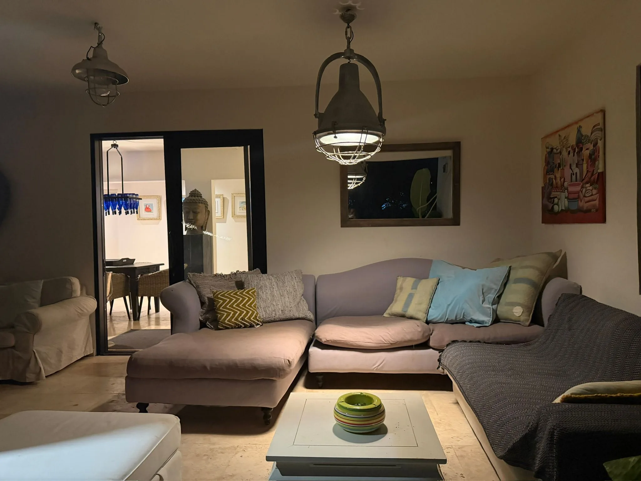 Gezellige woonkamer bij Casita Laira